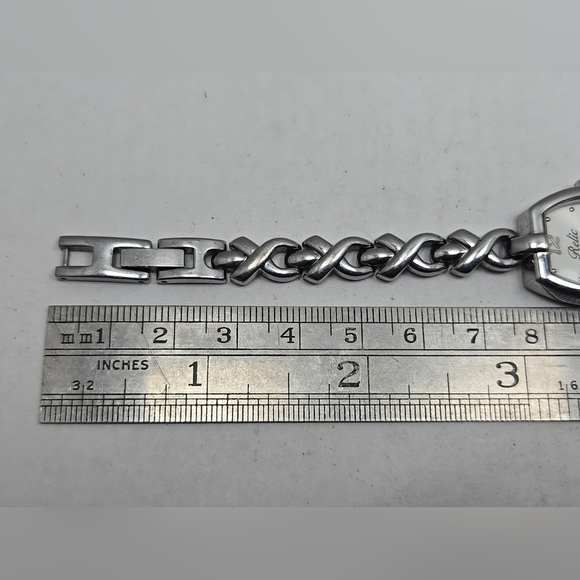 Womens Relic Fossil Breast Cancer Komen Watch New Batttery Silver Tone Ribbon - Picture 8 of 9